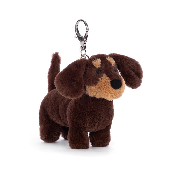 Jellycat Otto Sausage Dog Bag Charm Plush Toy