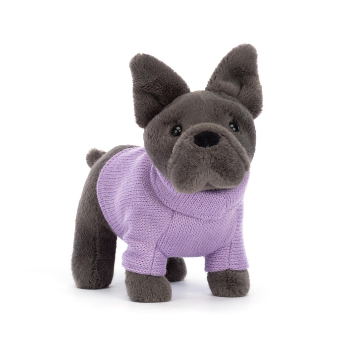 Jellycat Sweater French Bulldog Purple Plush Toy