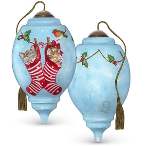 Kittens In Stockings Ornament