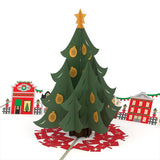 Christmas Tree Village 3D Pop Up card