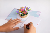 Flower Basket 3D Pop Up card