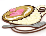 Quilled Love Latte Greeting Card