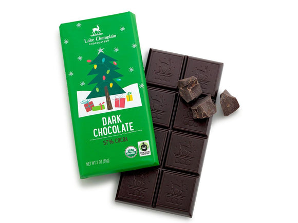 Lake Champlain Chocolates Dark Chocolate Christmas Bar