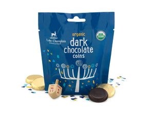 Lake Champlain Chocolates Hanukkah Dark Chocolate Coins Gift Bag