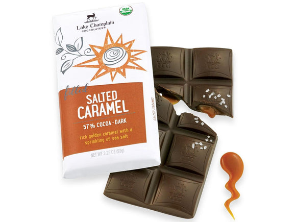 Lake Champlain Chocolates Salted Caramel Dark Chocolate Bar