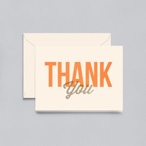 Crane Paper Letterpressed Thank You Ecru Lettra® Boxed Notes