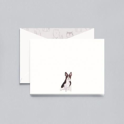 Crane Paper Lithographed French Bull Pearl White Boxed Notes