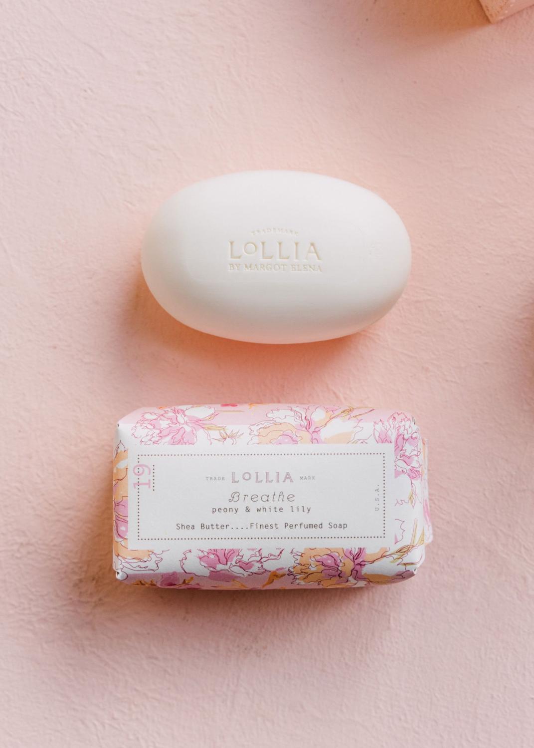 lollia peony & white lily Lollia Breath Shea Butter Soap — Pearl Grant Richmans