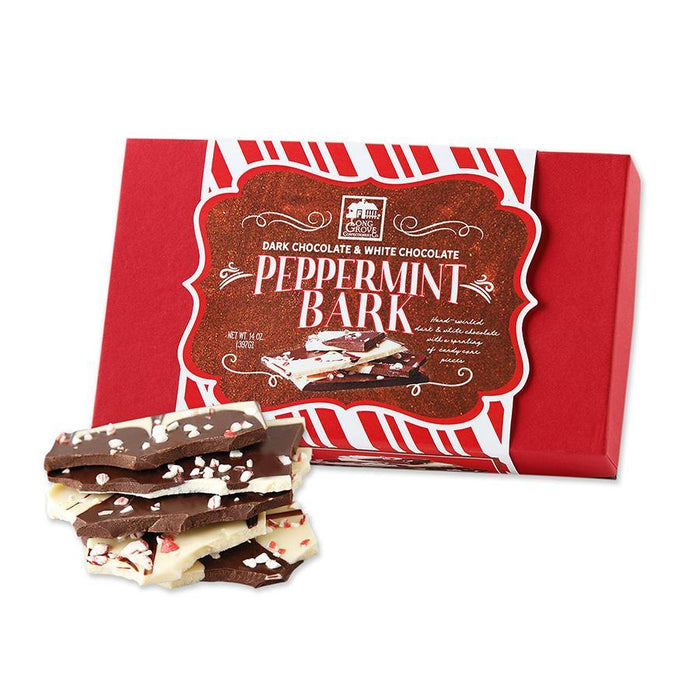 Long Grove Confectionery Dark Chocolate and White Chocolate Peppermint Bark