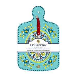 Madrid TurquoiseCheeseboard Gift Set by Le Cadeaux