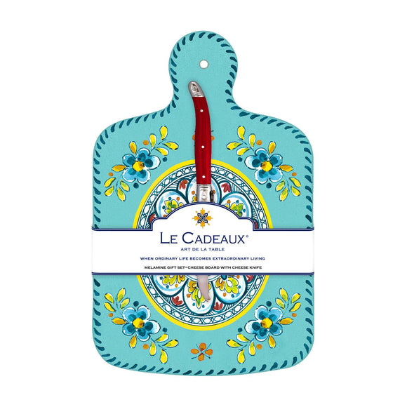 Madrid TurquoiseCheeseboard Gift Set by Le Cadeaux