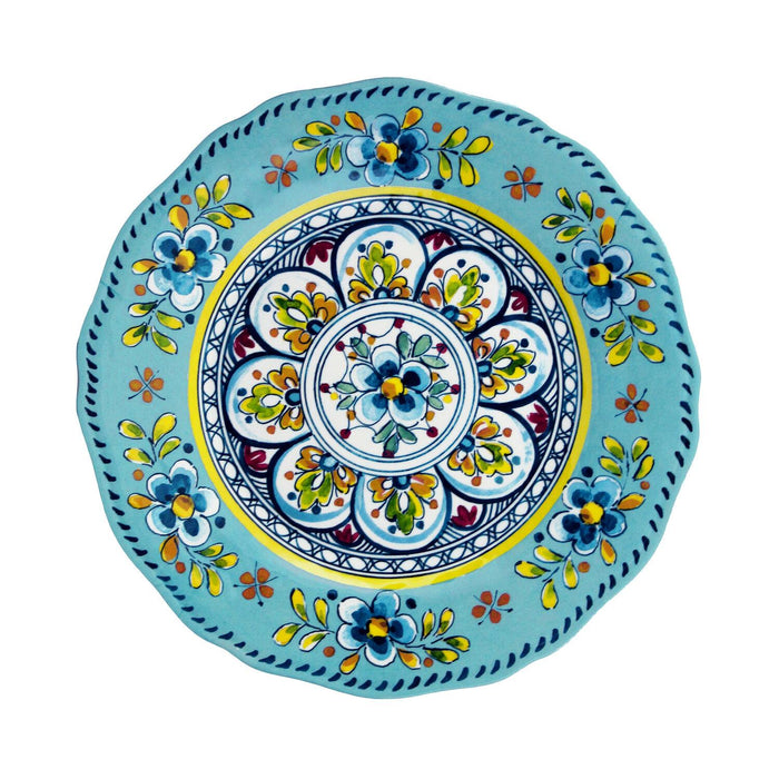 Madrid Turquoise Dinner Plate by Le Cadeaux
