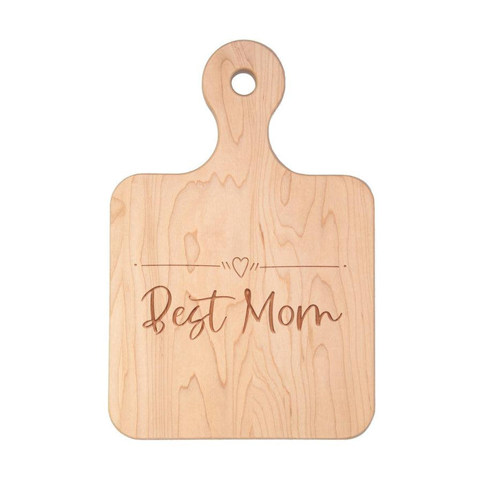 Maple Wood Cutting & Cheeseboard Best Mom 12"x8"