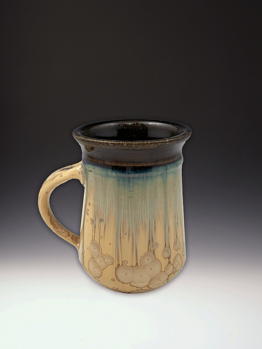 Mug in Mocha Dark Olive by Indikoi