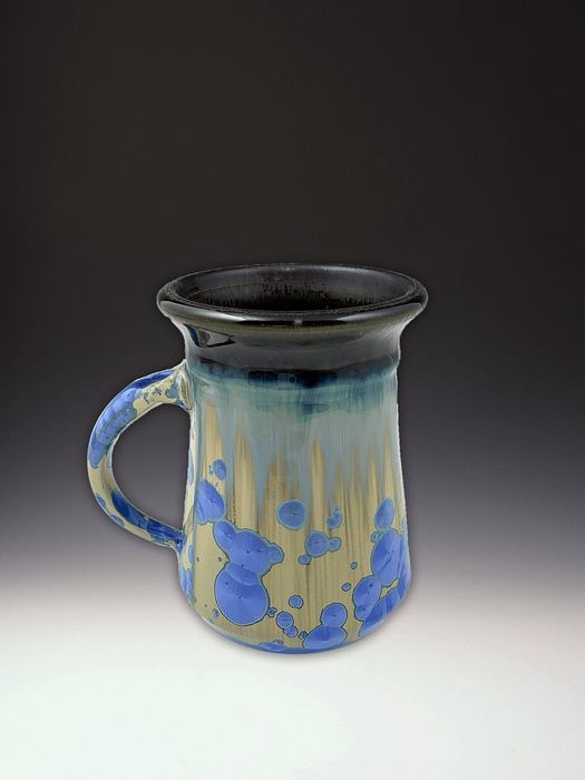 Mug in Sky Dark Olive by Indikoi