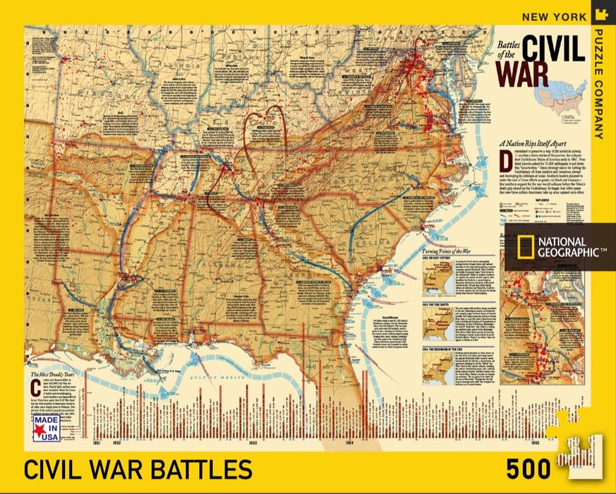 National Geographic Battles of the Civil War Puzzle