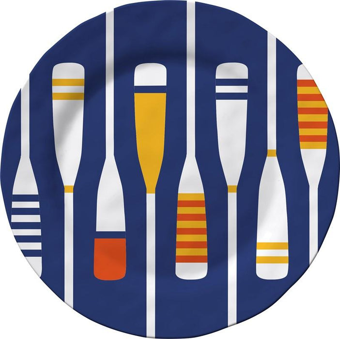 Oars 11 Inch Melamine Dinner Plate by Merritt