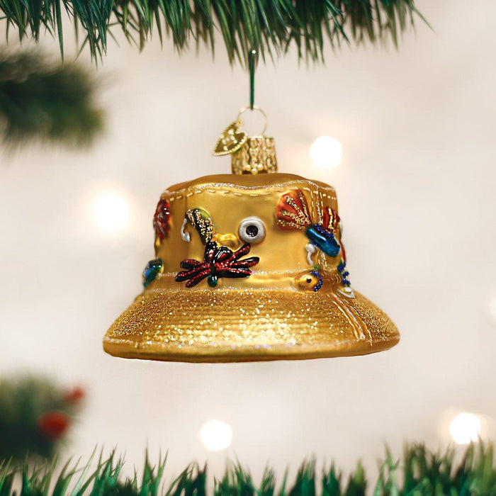 Old World Christmas Fisherman's Hat Ornament