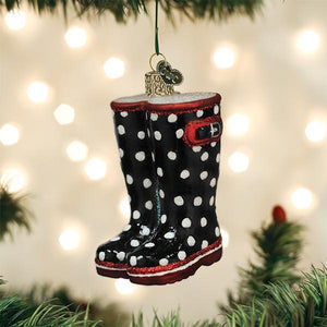 Old World Christmas Rubber Boots Ornament