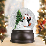 Old World Christmas Snow Globe Dancing Penguin