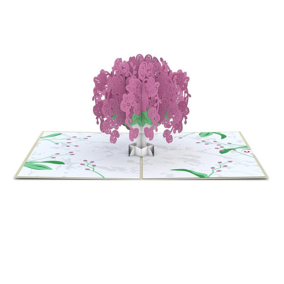 Orchid Arrangement 3D Pop Up card
