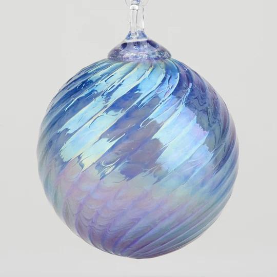 Pacific Blue Twist Classic Round Ornament