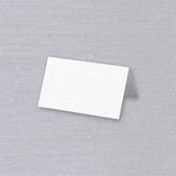 Crane Paper Pearlized Triple Panel Framed Pearl White Place Cards