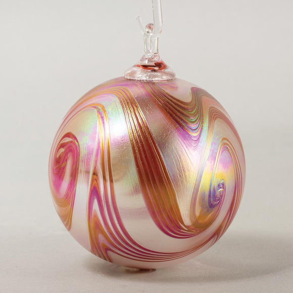 Poppy Swirl Classic Round Ornament