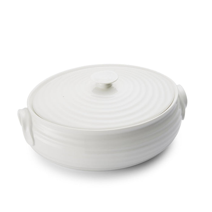 Portmeirion Sophie Conran White Small Oval Covered Casserole