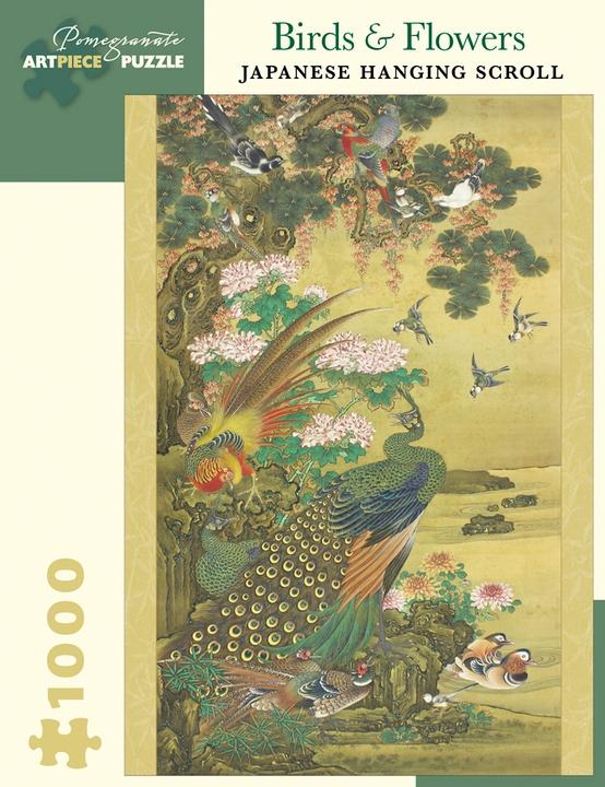 Puzzle: Birds & Flowers: Japanese Hanging Scroll