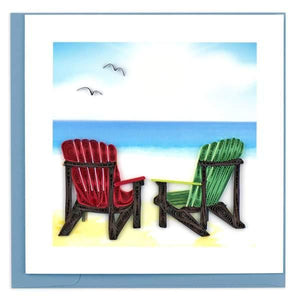 Quilled Adirondack Chairs Card