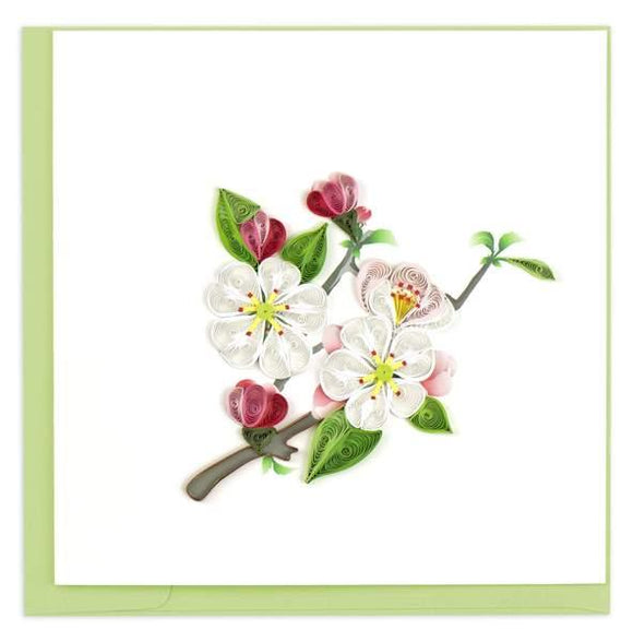 Quilled Apple Blossom Card