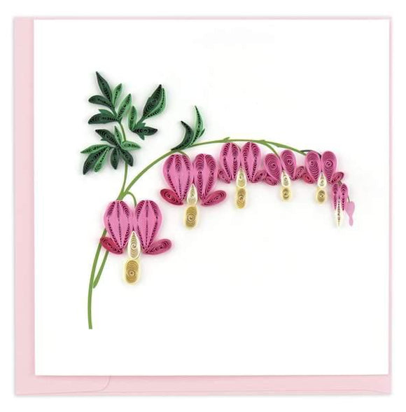 Quilled Bleeding Heart Greeting Card
