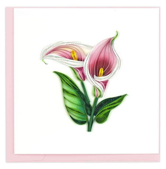 Quilled Calla Lily Card