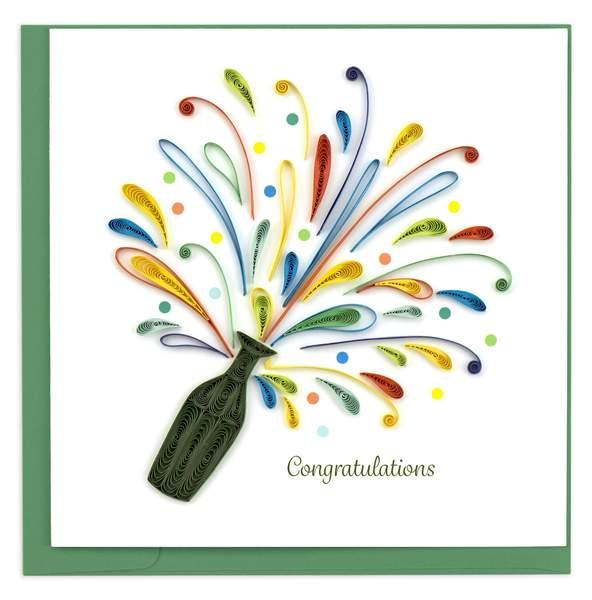Quilled Celebration Congrats Card