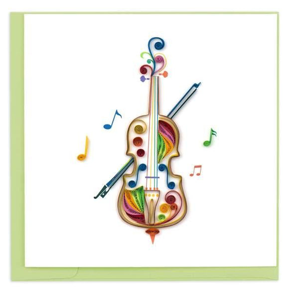 Quilled Cello Greeting Card