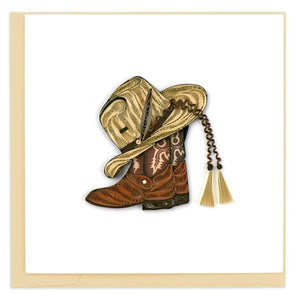 Quilled Cowboy Toys Card