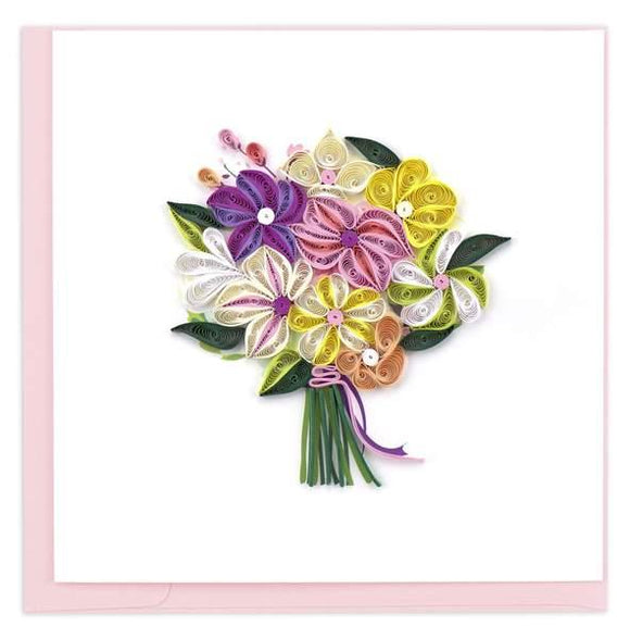 Quilled Floral Bouquet Greeting Card