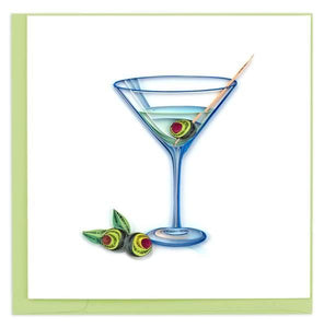Quilled Gin Martini Card
