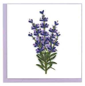 Quilled Lavender Greeting Card