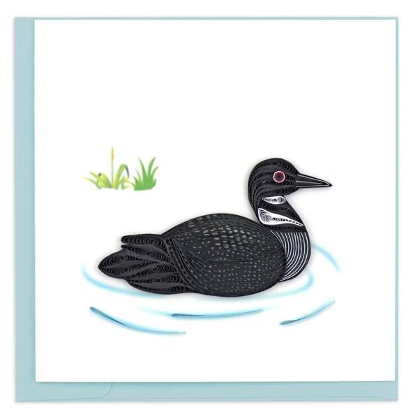 Quilled Loon Greeting Card