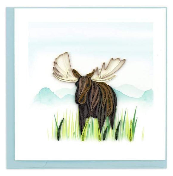 Quilled Moose Card
