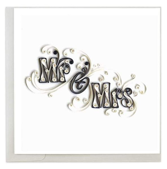 Quilled Mr & Mrs Card
