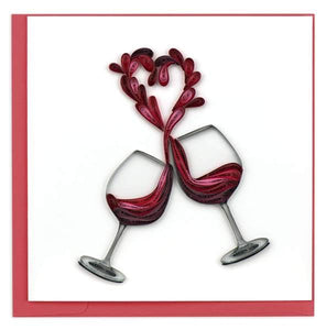 Quilled Toast to Love Card