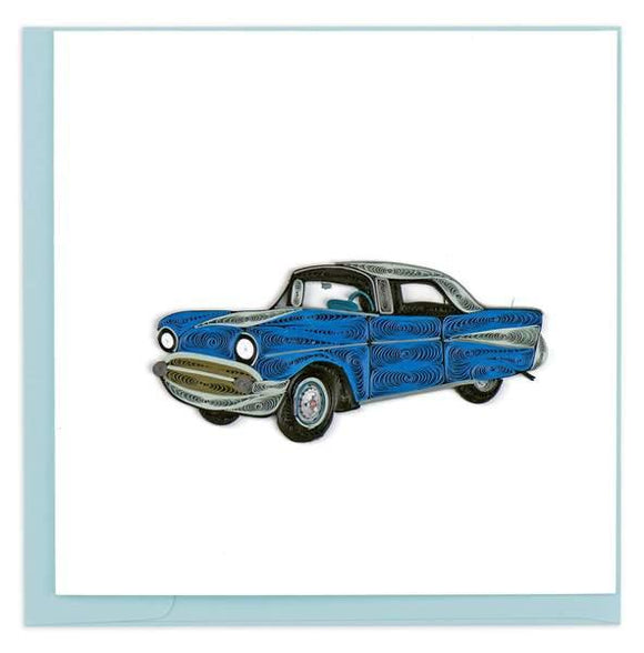 Quilled Vintage 57' Chevy Card
