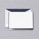 Crane Paper Regent Blue Pearl White Boxed Notes with Daisy Envelope Liner