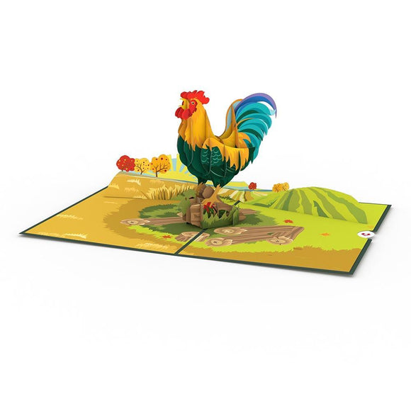 Rooster 3D Pop Up card