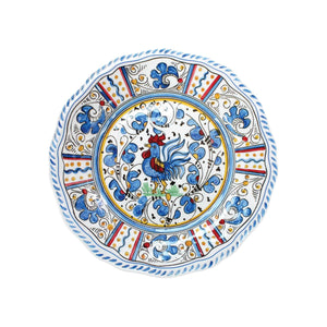 Rooster Blue Salad Plate by Le Cadeaux