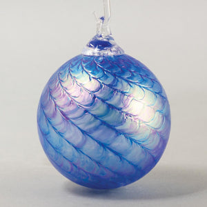 Sapphire Scallop Classic Round Ornament