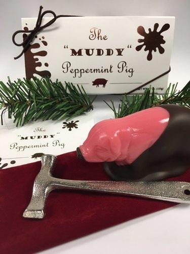 Saratoga Sweets Muddy Peppermint Pig